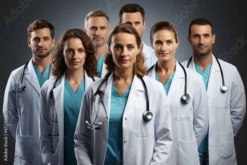 Team of medical professional. Generated with AI