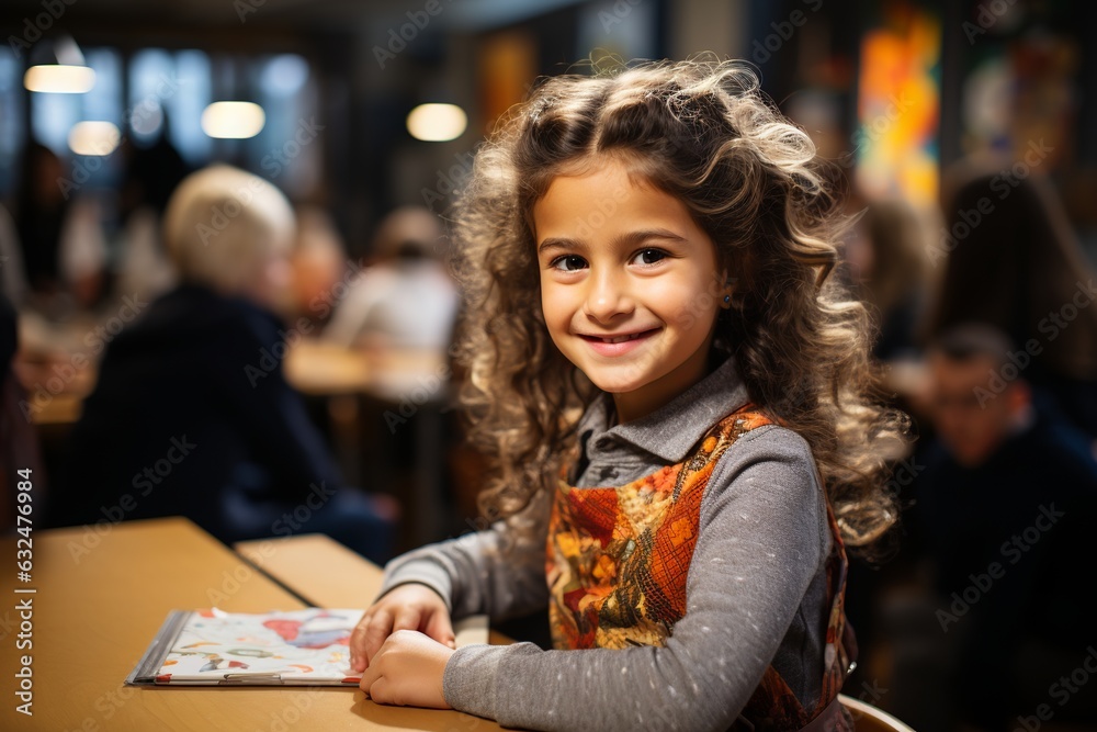Girl Holding Crayon. Nurturing Creativity and Learning. Colorful School Setting. Encouraging Imagination and Expression in Education. Students Unleashing Their Potential. Generative Ai Girl Holding Crayon. Nurturing Creativity and Learning. Colorful School Setting. Encouraging Imagination and Expression in Education. Students Unleashing Their Potential. Generative Ai