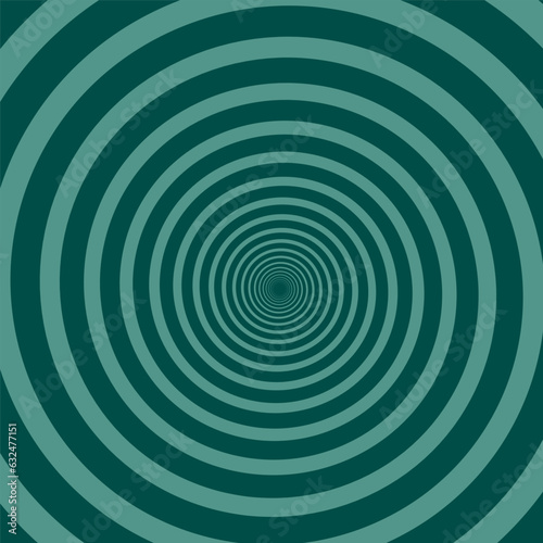 Psychedelic spiral with radial rays. Hypnotic spiral vector