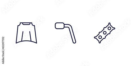 set of car parts thin line icons. car parts outline icons included car bonnet, wheel brace, cylinder head vector.
