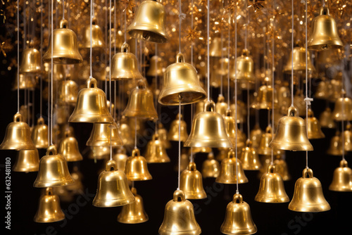 Christmas golden bells
