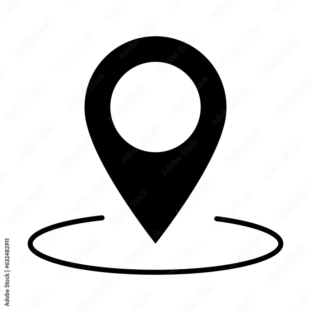 location pointer or map pointer flat vector icon. location pointer or map pointer flat vector icon.