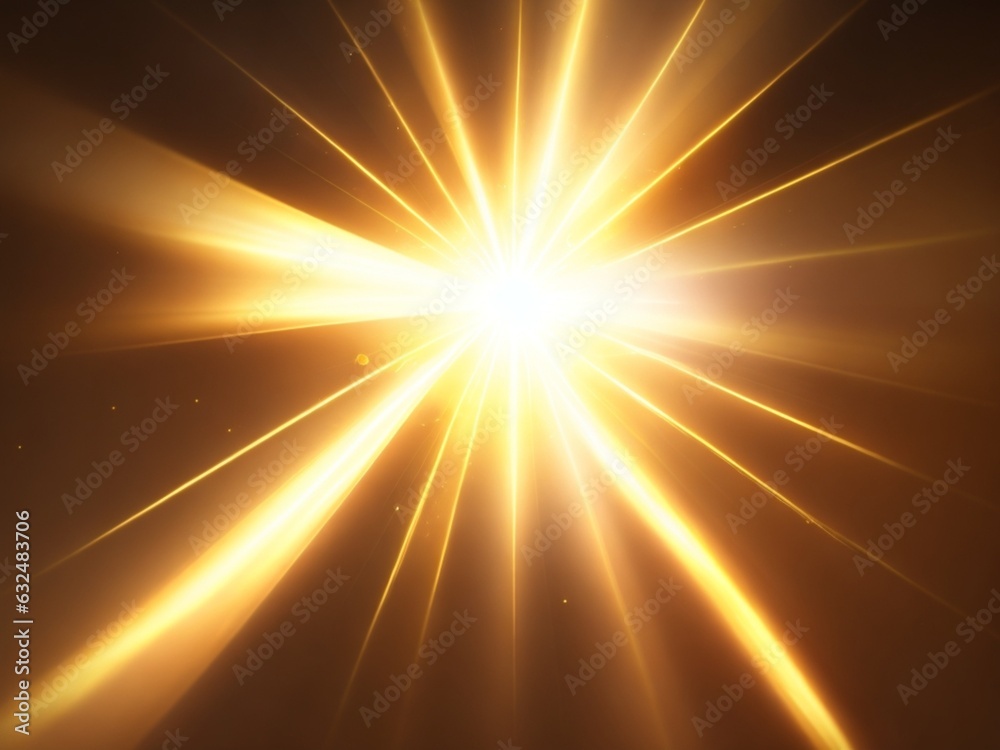 Gold colorful lens flare glowing in background AI Generated Gold colorful lens flare glowing in background AI Generated
