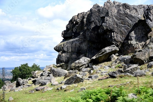 The Old Man of Beacon Hill, Leicestershire.  Rock formation near the summit of Beacon Hill,
