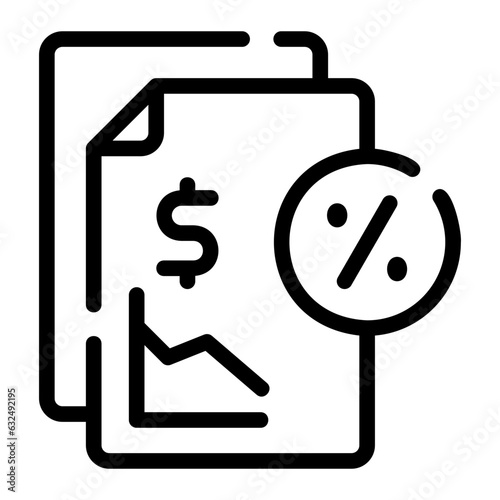 decrease line icon