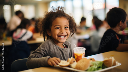 Laughter and voices of children fill the cafeteria as they enjoy lunch among friends. After summer vacation  the return to daily school meals seems especially delicious 