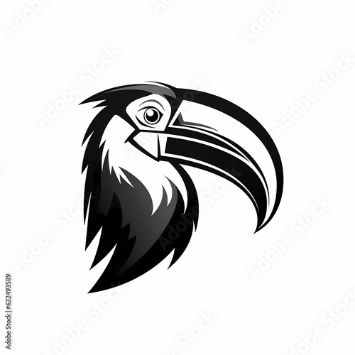Toucan Bird Head Symbol Illustration