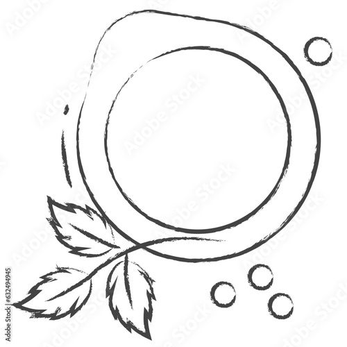 Vector hand drawn baby puree bowl illustration icon