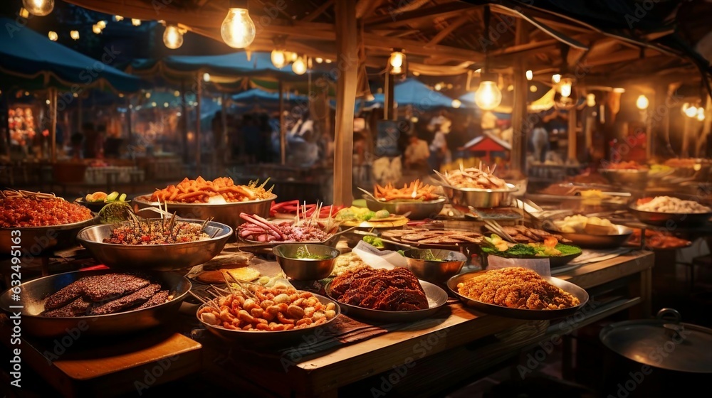 Obraz premium a buffet of food