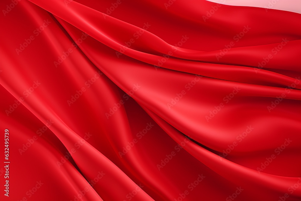 Flying red silk texture. Beautiful illustration picture. Generative AI Flying red silk texture. Beautiful illustration picture. Generative AI