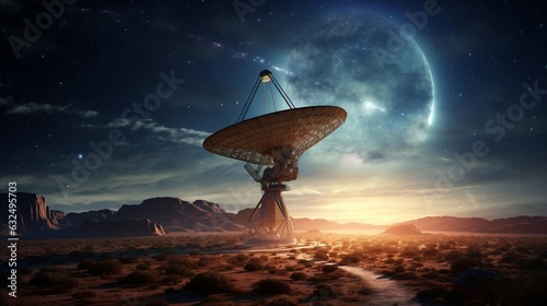 a satellite in space