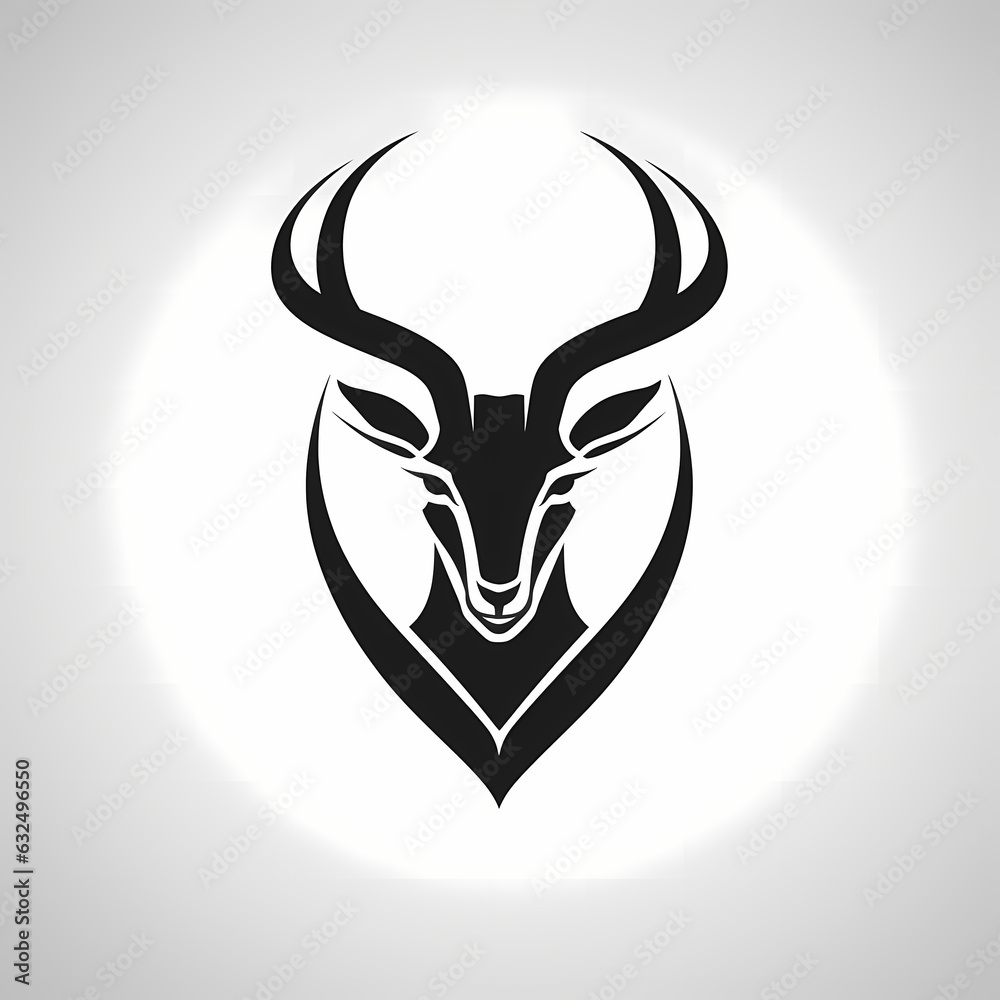 Antelope Head Design Stock Illustration | Adobe Stock