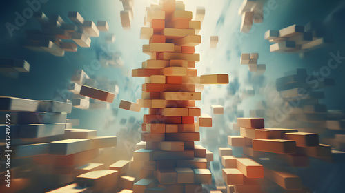 Jenga's Fateful Moment Towering Structure Dissolves