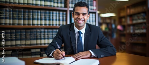 Smiling self confident and experienced portrait of lawyer. Man advocate