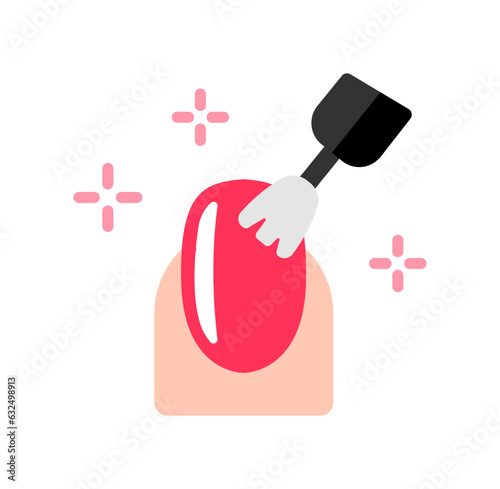 Nail art ,  manicure vector icon illustration