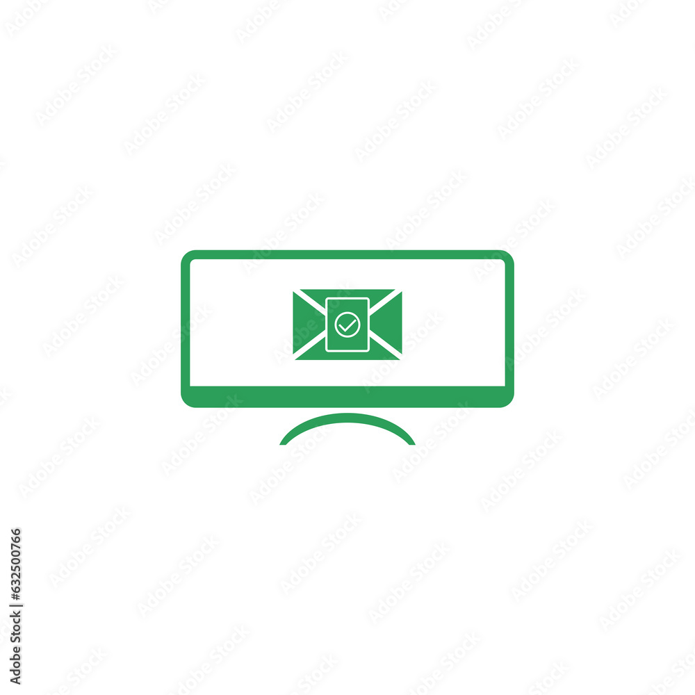 Check mail icon isolated on transparent background Check mail icon isolated on transparent background