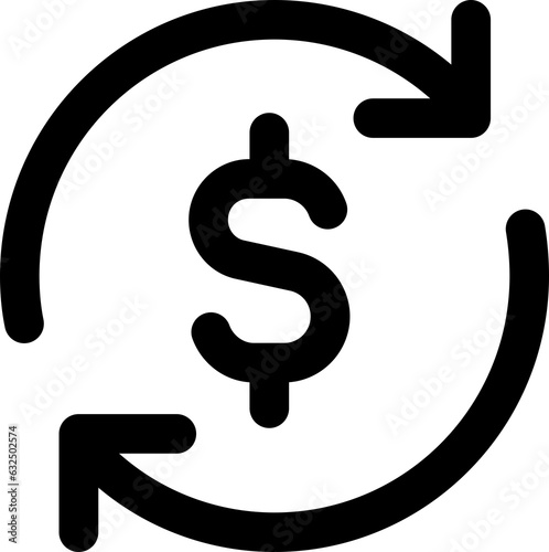 money renewable Icon Illustration