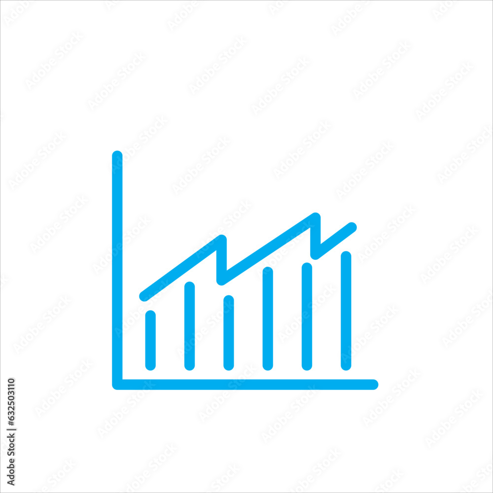 Graph icon vector illustration symbol Graph icon vector illustration symbol