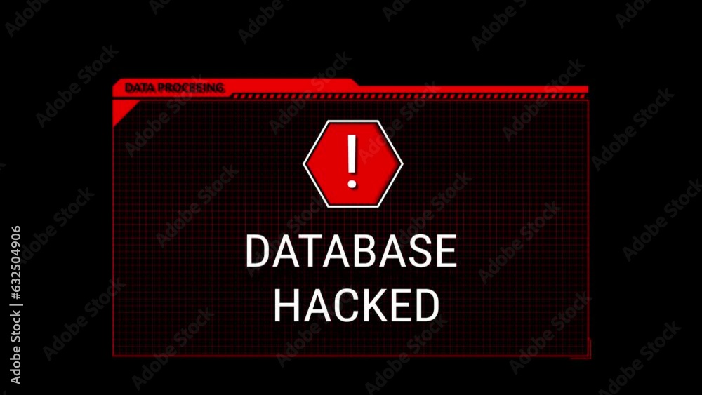 Error Alert Warning screen, computer hacking, data theft, scam ...