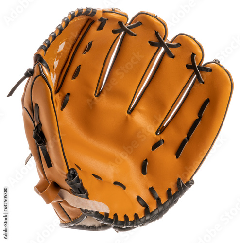 Sports equipment,Baseball glove isolate on white background PNG File.