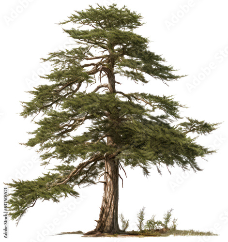 Cedar tree with transparent background photo