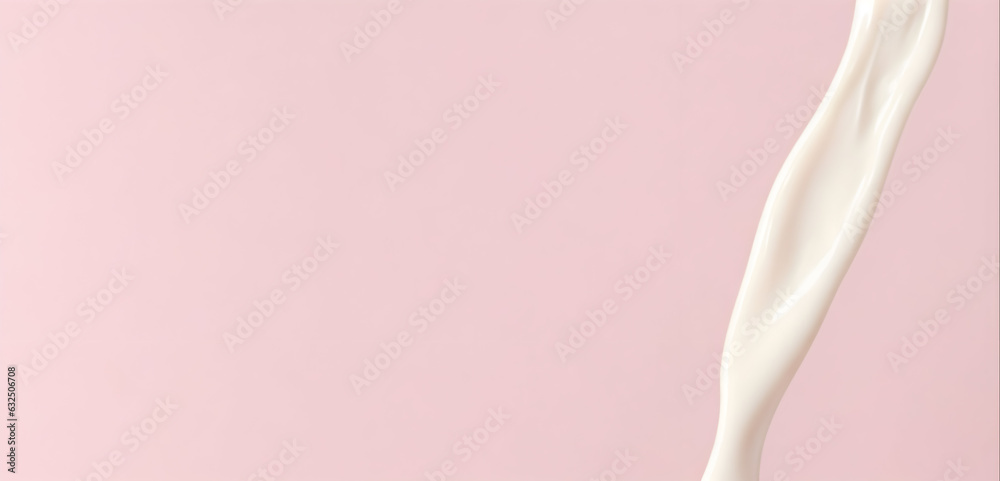 Lotion splash on pink background. Generative AI art. Lotion splash on pink background. Generative AI art.