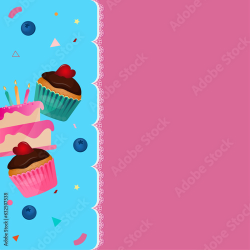 Cupcake, bakery invitation. Кексы, торты, приглашение.
