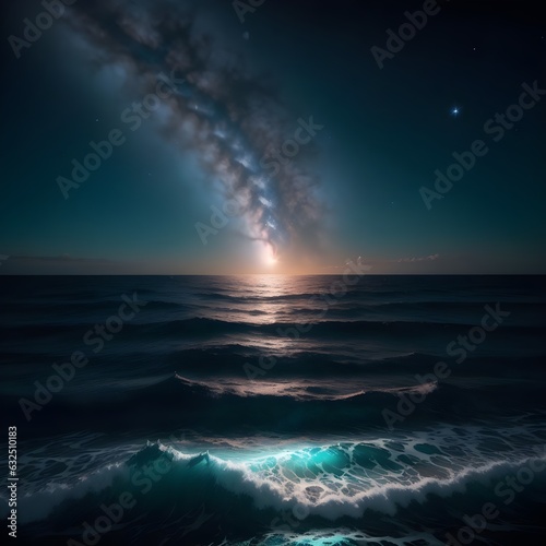 Celestial over the ocean