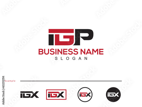Minimal Unique IGP ig Vector Business Logo Letter Design