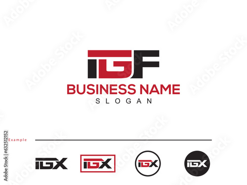 Minimal Unique IGF ig Vector Business Logo Letter Design