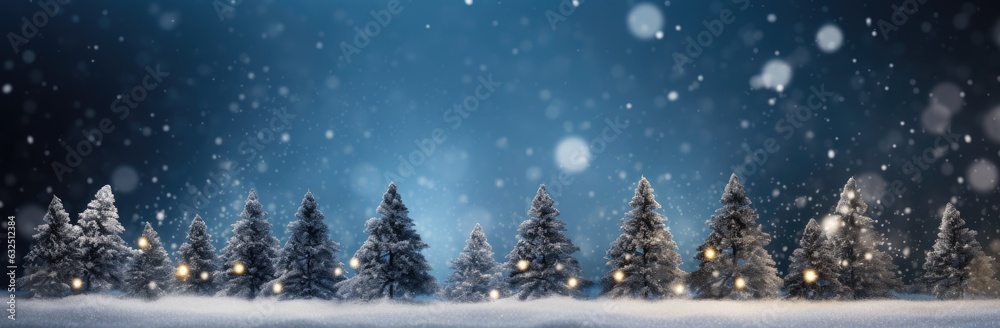 Beautiful Christmas card with a fir tree and snow with space for text. Generative AI Beautiful Christmas card with a fir tree and snow with space for text. Generative AI