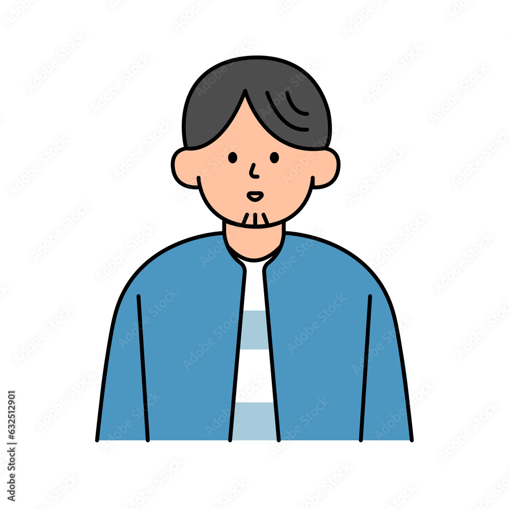 Male Avatars profile , office workers, hand-drawn icon style, character design, vector illustration. Male Avatars profile , office workers, hand-drawn icon style, character design, vector illustration.