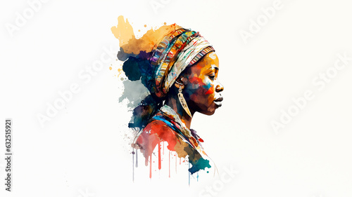 Obraz na płótnie drawing girl afro american boho abstract style
w salonie