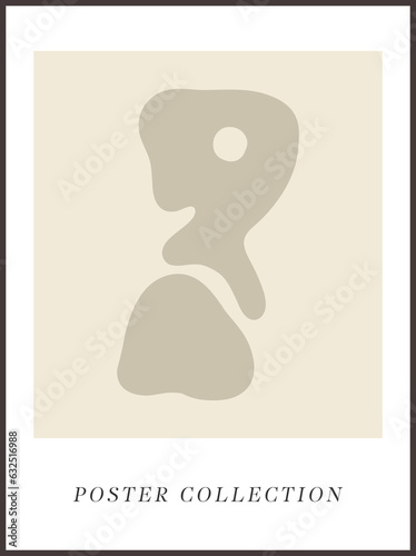 Brutalist abstract geometric Y2K poster and grids. Brutal contemporary figure star oval spiral flower and other primitive elements. Swiss design aesthetic. Bauhaus memphis design.