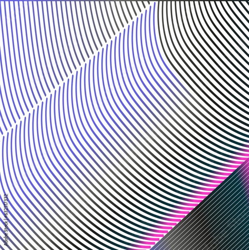 Striped and curved surfaces with added gradients