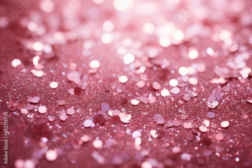 Pink glitter texture abstract banner background. Generative AI