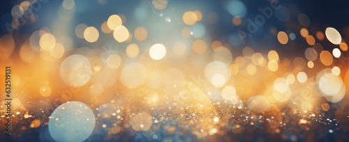 Gold glitter texture abstract banner background. Generative AI