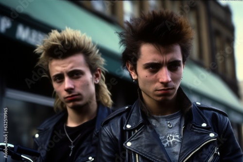 British punks men. Generate Ai