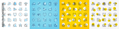 Vector icons set of Inventory, Enterprise and Gas grill line icons pack for web with Beauty, Station, Cyber attack outline icon. Rise price, Headshot, Inclusion pictogram. Card. Vector