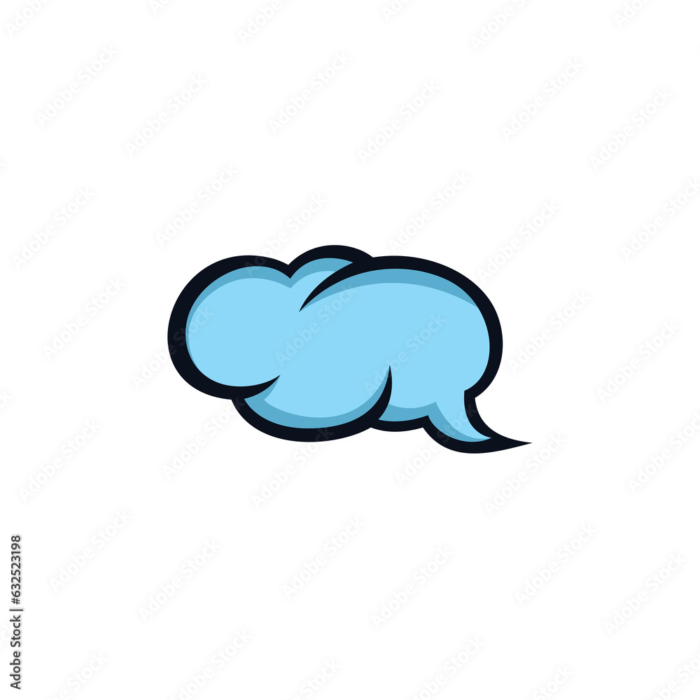 Cloud Vector Illustration. speech bubble vector Cloud Vector Illustration. speech bubble vector