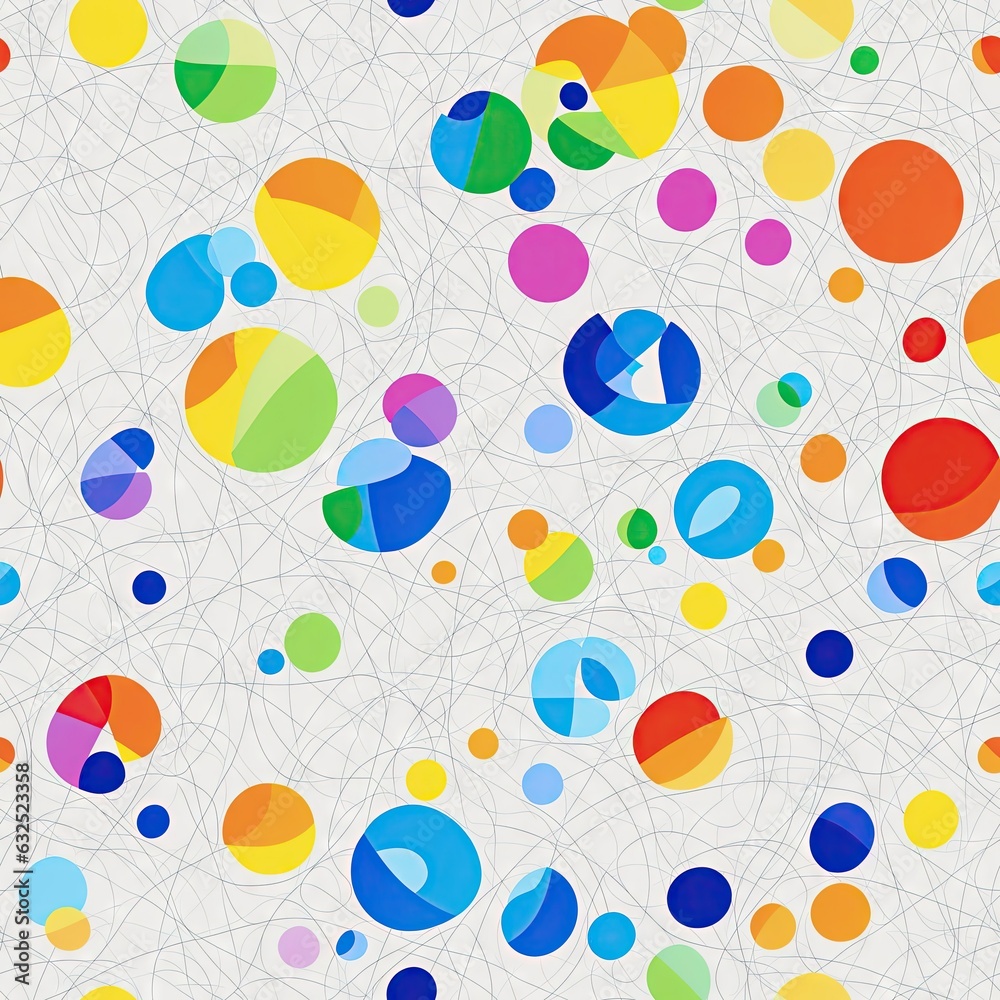 Abstract colored seamless pattern. AI generated. Abstract colored seamless pattern. AI generated.