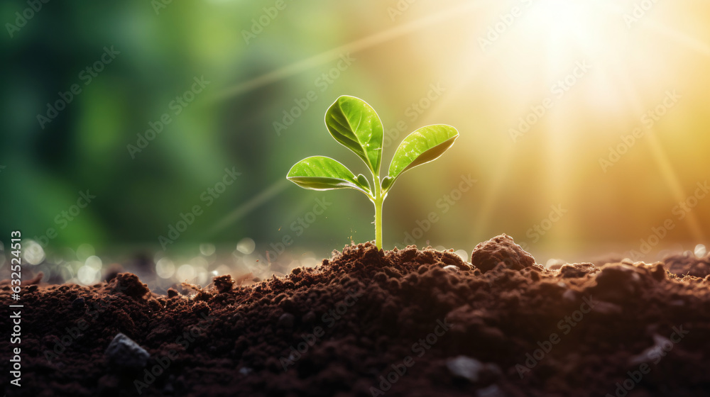 The seedlings are emerging from the fertile soil, reaching towards the morning sunlight that illuminates the background, symbolizing an ecological concept. Wide panoramic banner.
Generative AI. The seedlings are emerging from the fertile soil, reaching towards the morning sunlight that illuminates the background, symbolizing an ecological concept. Wide panoramic banner.
Generative AI.