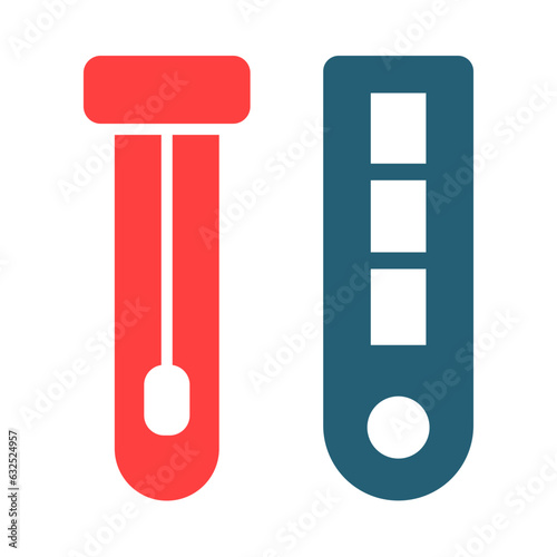  Pcr Test Glyph Two Color Icon Design