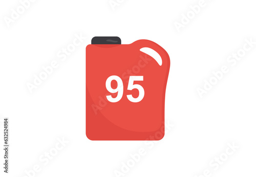 Canister of gasoline with a fuel. Petrol can icon. Vector illustration 95
