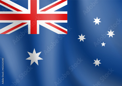 National flag of Australia. Vector illustration.