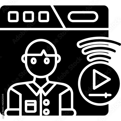 Live streaming Icon
