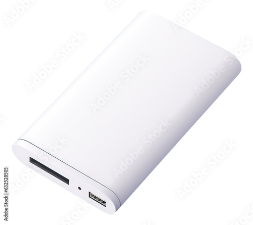 White power bank isolated.