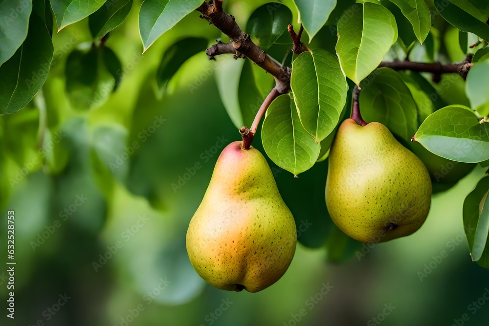 pear on a branch