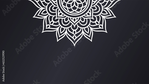 Mandala round ornament background template