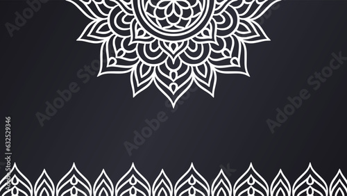 Mandala round ornament background template